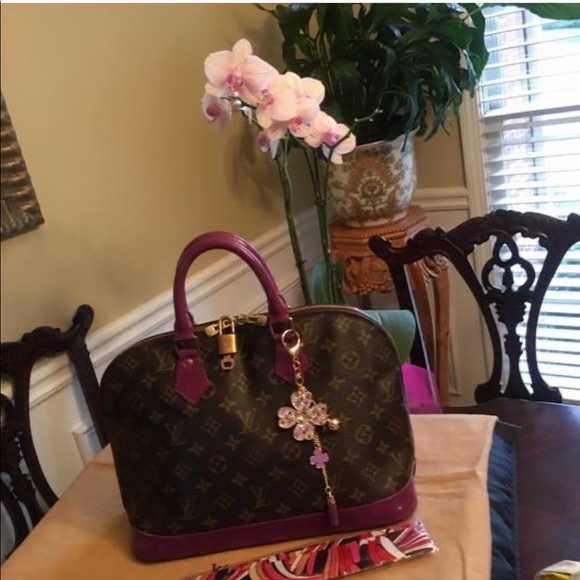 Authentic Louis Vuitton Alma Custom Violet - Picture 2 of 10